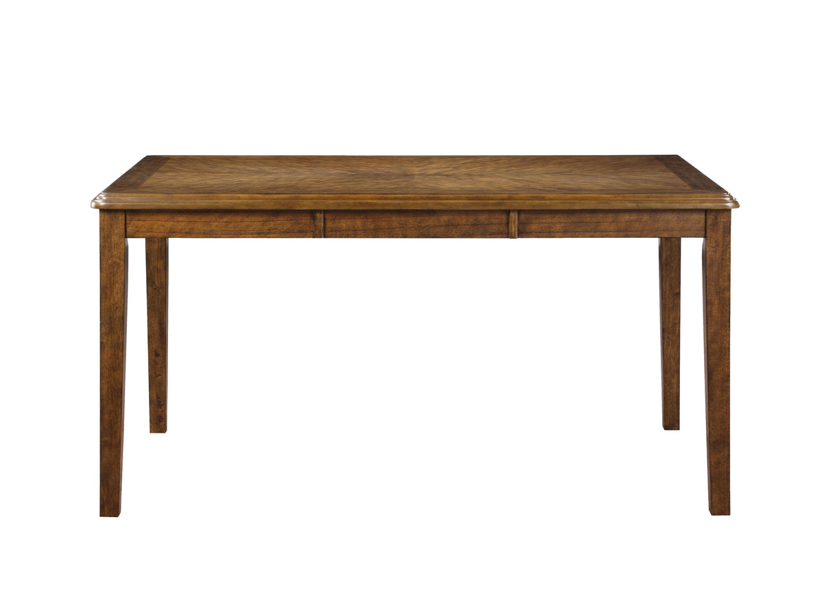 GIA 60" DINING TABLE+CHAIRS (5 PCS/CTN) -BROWN - galleria furniture outlet