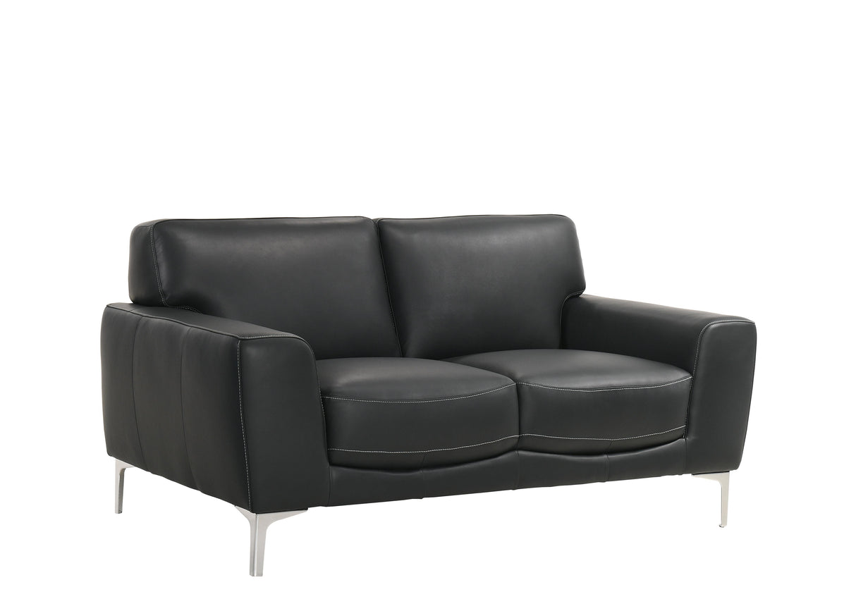 CARRARA LOVESEAT-BLACK - galleria furniture outlet