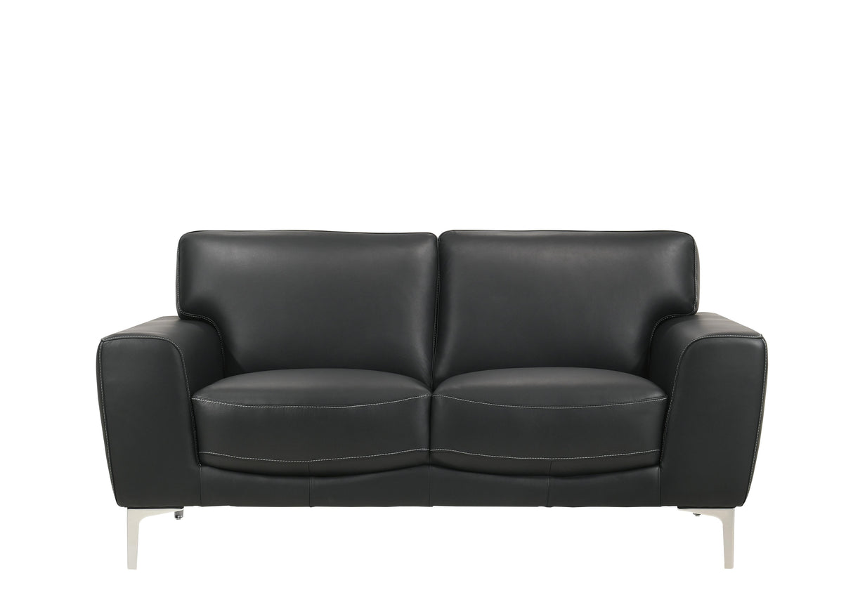 CARRARA LOVESEAT-BLACK - galleria furniture outlet