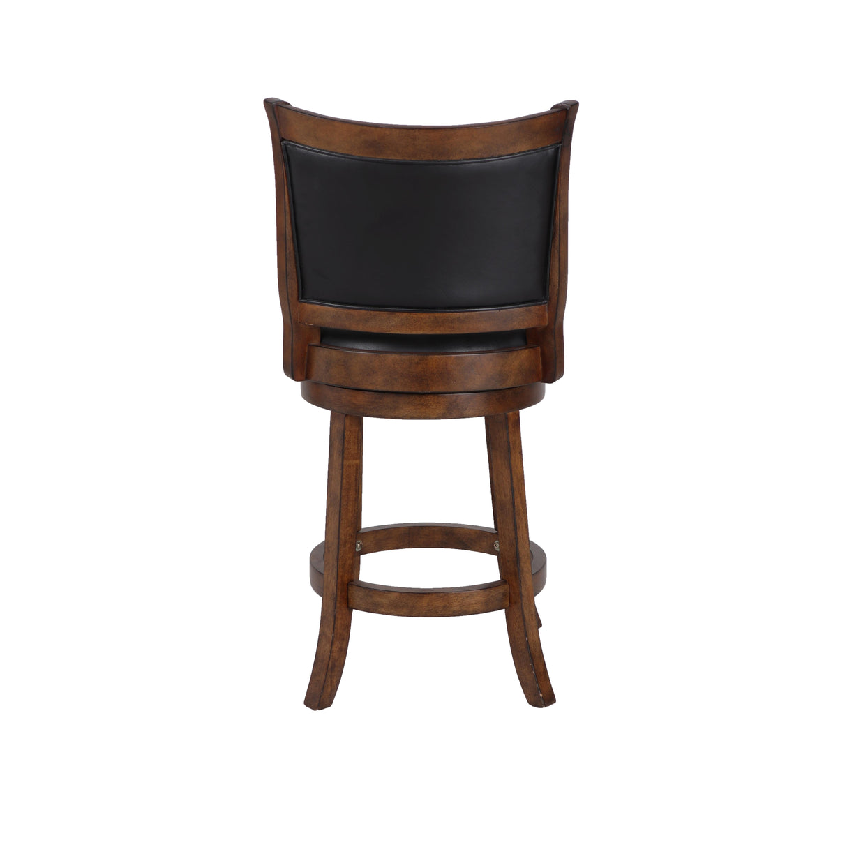 BRISTOL 24" COUNTER STOOL-DK BROWN W/PU SEAT