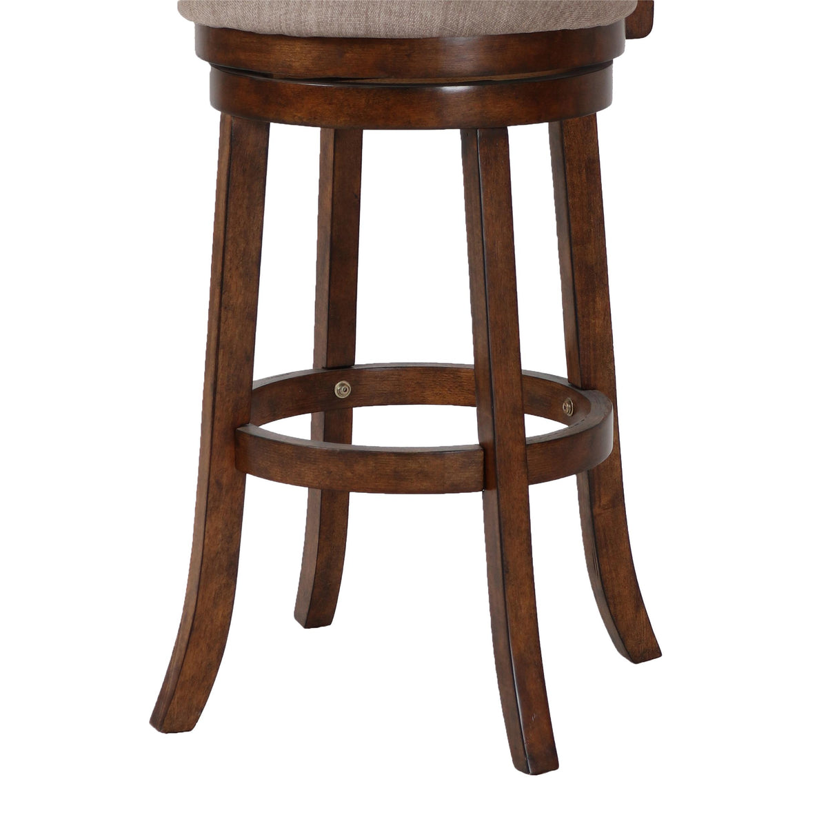 ABERDEEN 29" BAR STOOL-DK BROWN W/FABRIC SEAT - galleria furniture outlet