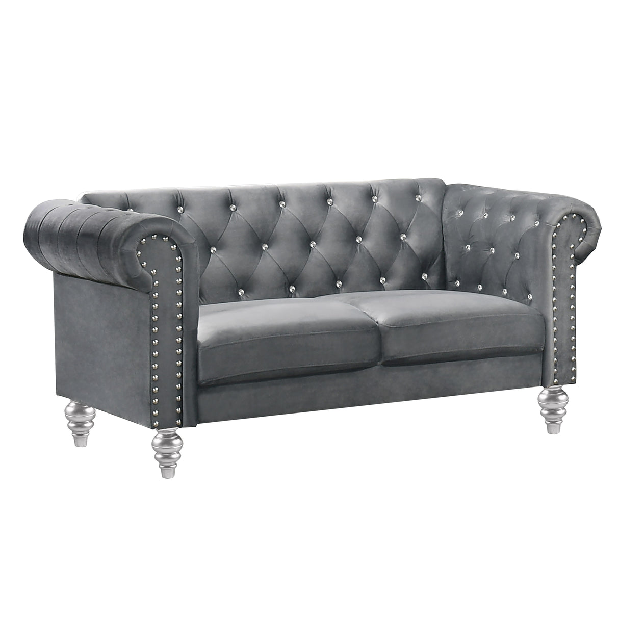 EMMA CRYSTAL LOVESEAT-GRAY