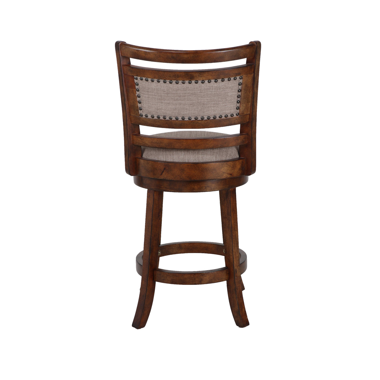 ABERDEEN 24" COUNTER STOOL-DK BROWN W/FABRIC SEAT - galleria furniture outlet