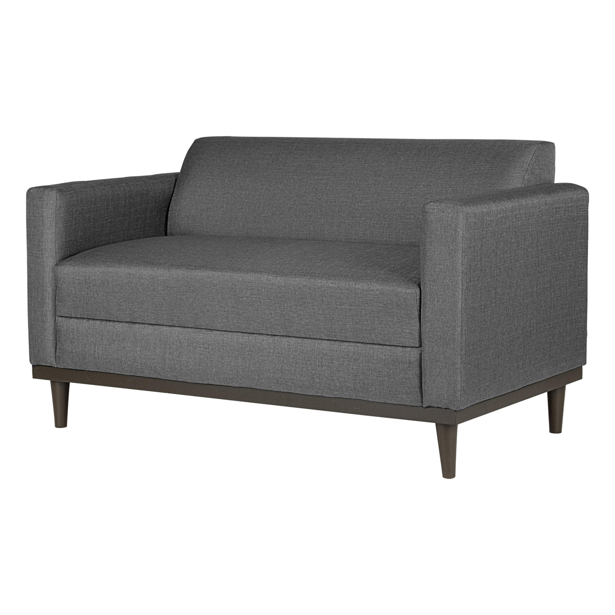 AIDEN LOVESEAT W/2 THROW PILLOWS-SILVER GRAY - galleria furniture outlet