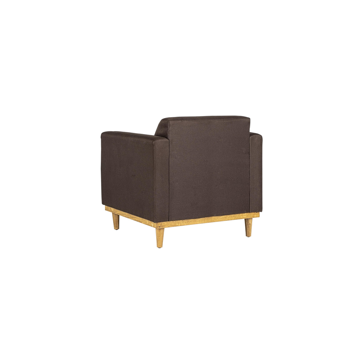 AIDEN CHAIR W/1 THROW PILLOW-CHOCOLATE
