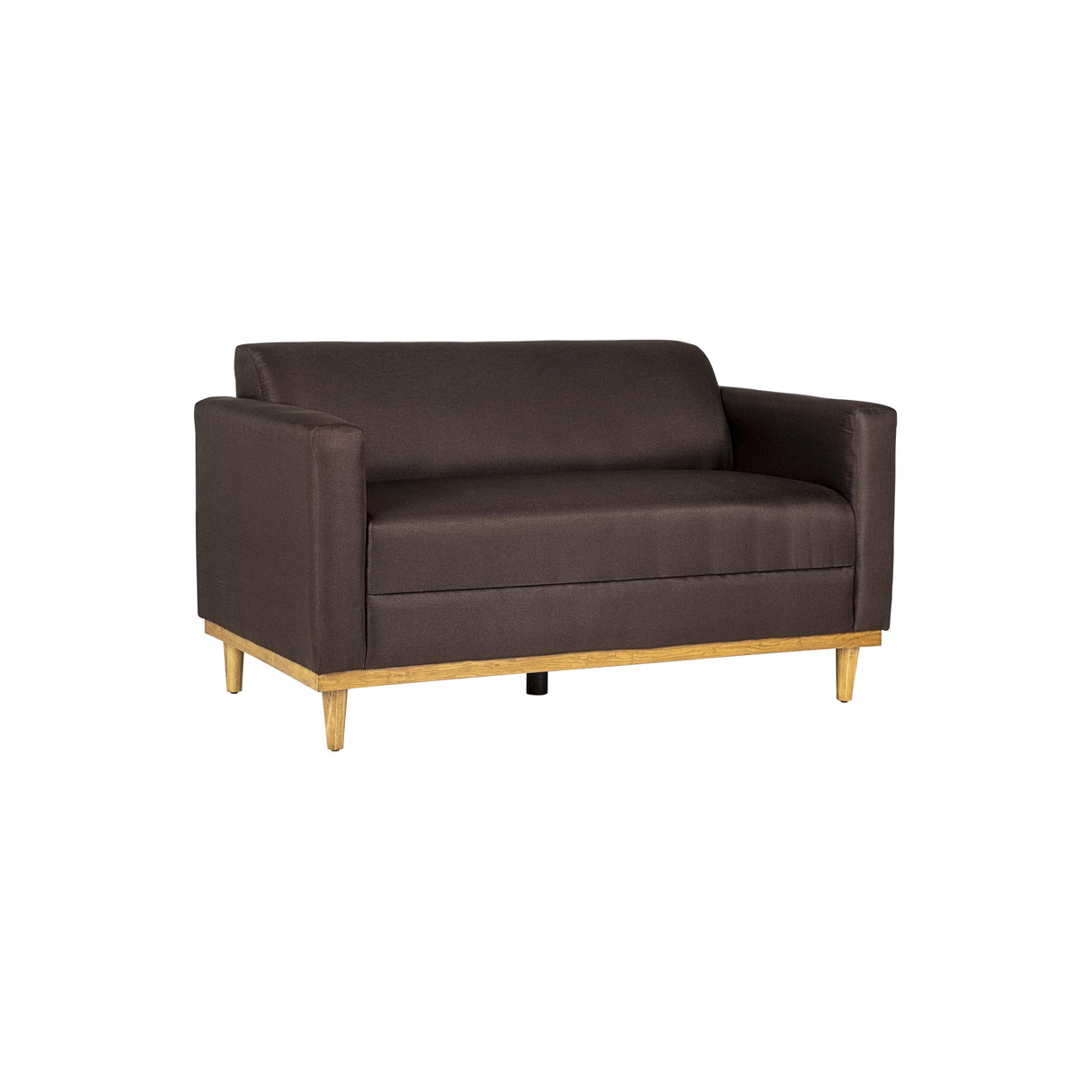 AIDEN LOVESEAT W/2 THROW PILLOWS-CHOCOLATE - galleria furniture outlet