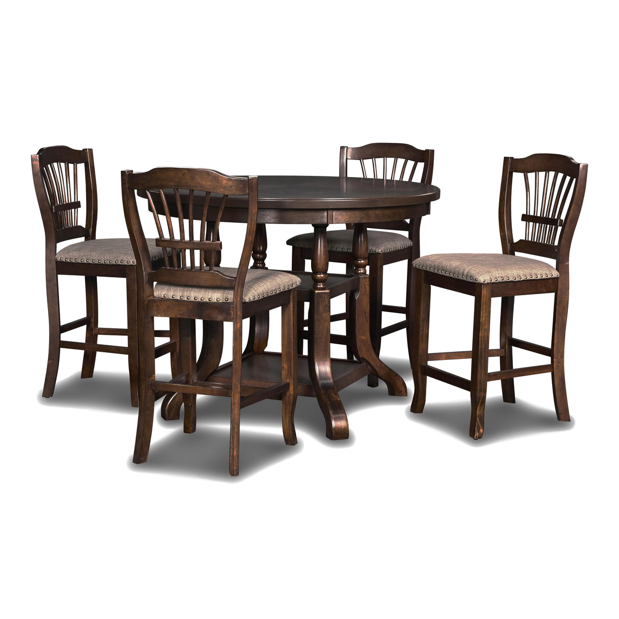 BIXBY COUNTER DINING TABLE-ESPRESSO