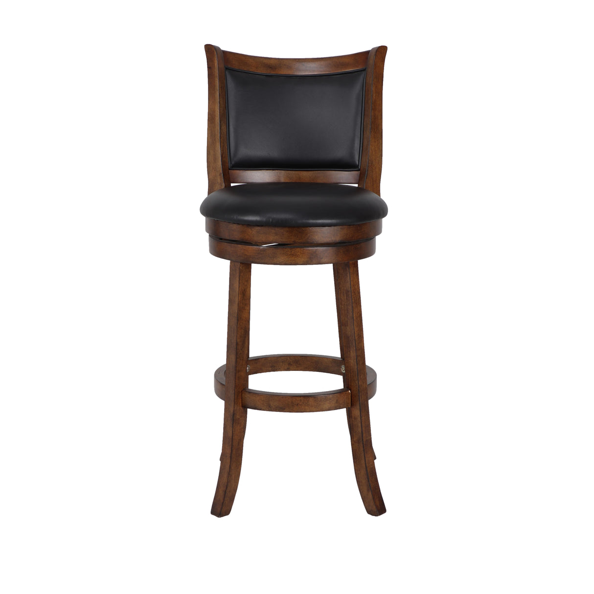 BRISTOL 29" BAR STOOL-DK BROWN W/PU SEAT - galleria furniture outlet