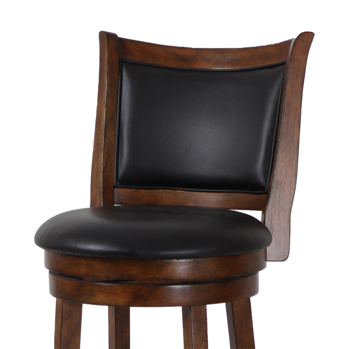BRISTOL 29" BAR STOOL-DK BROWN W/PU SEAT - galleria furniture outlet