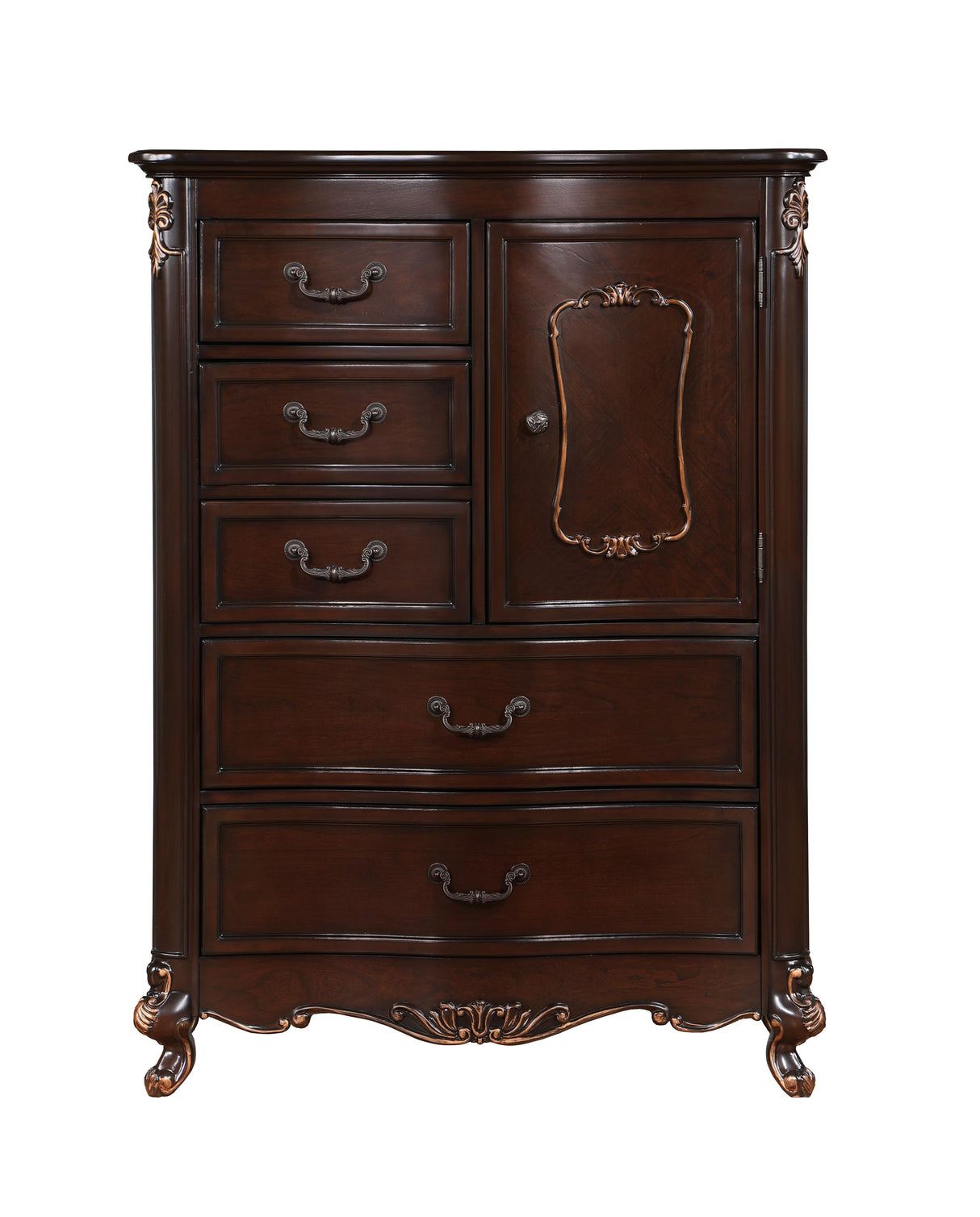 CONSTANTINE CHEST-CHERRY - galleria furniture outlet