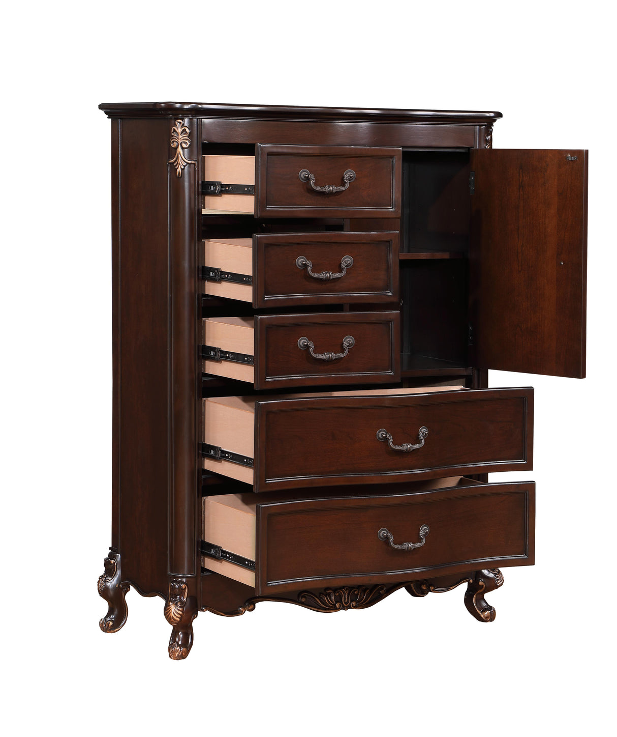 CONSTANTINE CHEST-CHERRY - galleria furniture outlet