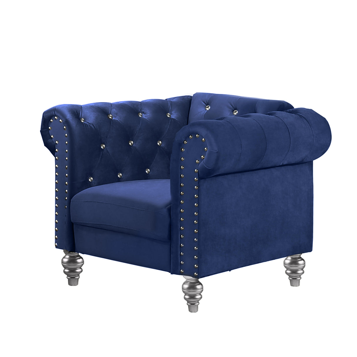EMMA CRYSTAL CHAIR-ROYAL BLUE