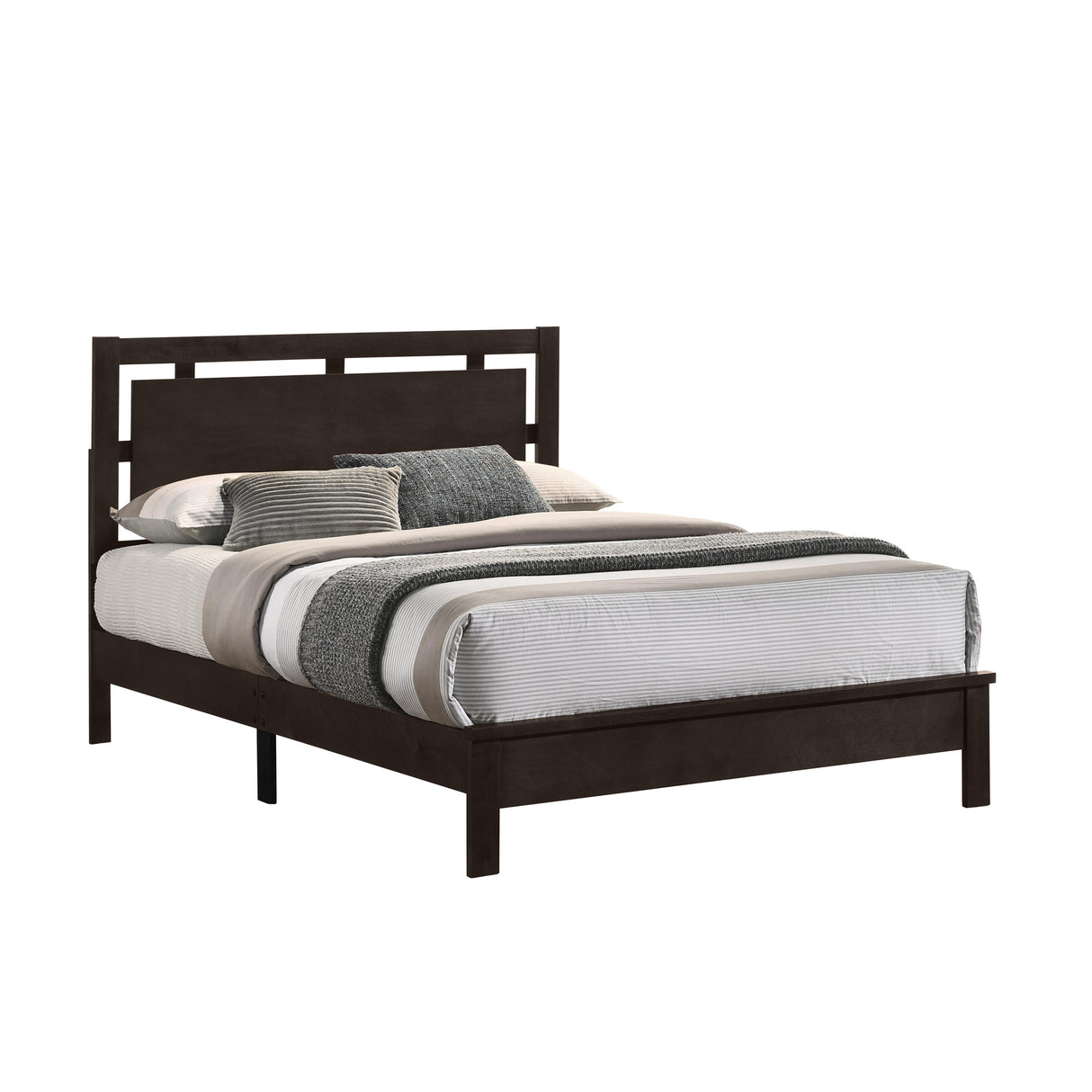 GEMINI 4/6 F PANEL BED-HB/FB/RAILS-MERLOT