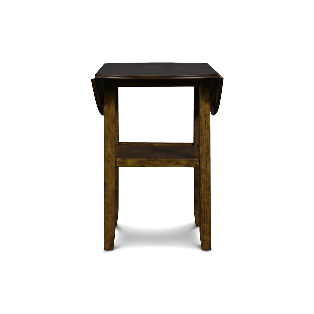 GIA 42" COUNTER DROP LEAF TABLE W/2 CHAIRS-BROWN