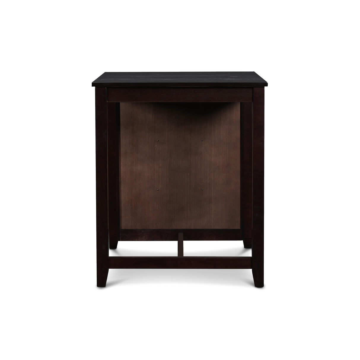 GIA 30" COUNTER TABLE W/2 CHAIRS & STG SHELF-EBONY