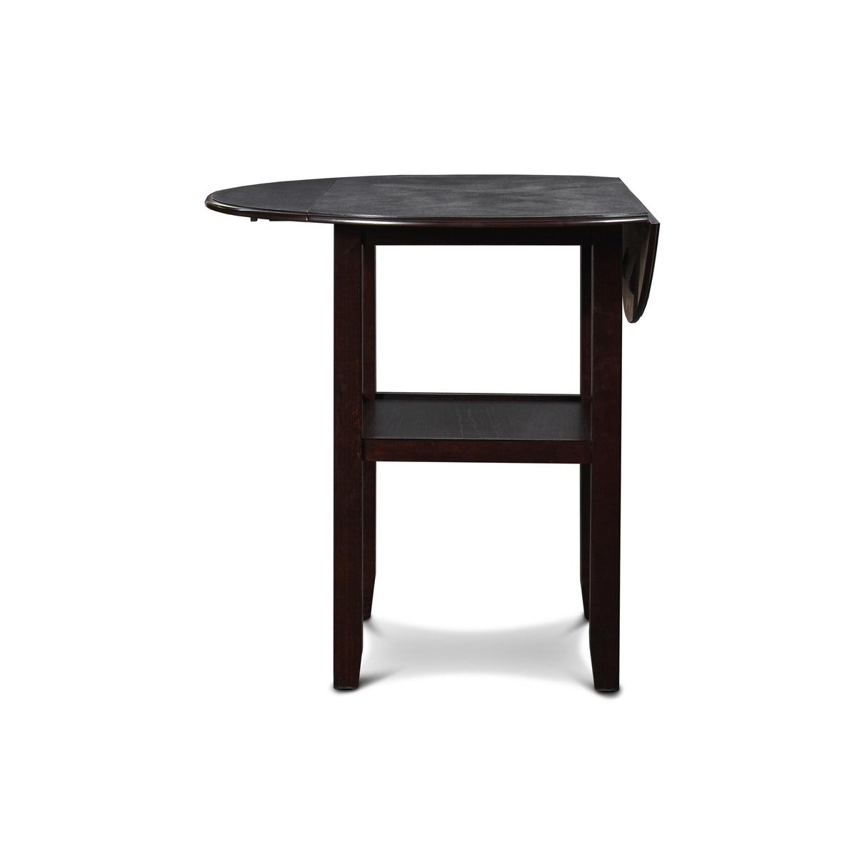 GIA 42" COUNTER DROP LEAF TABLE W/2 CHAIRS-EBONY