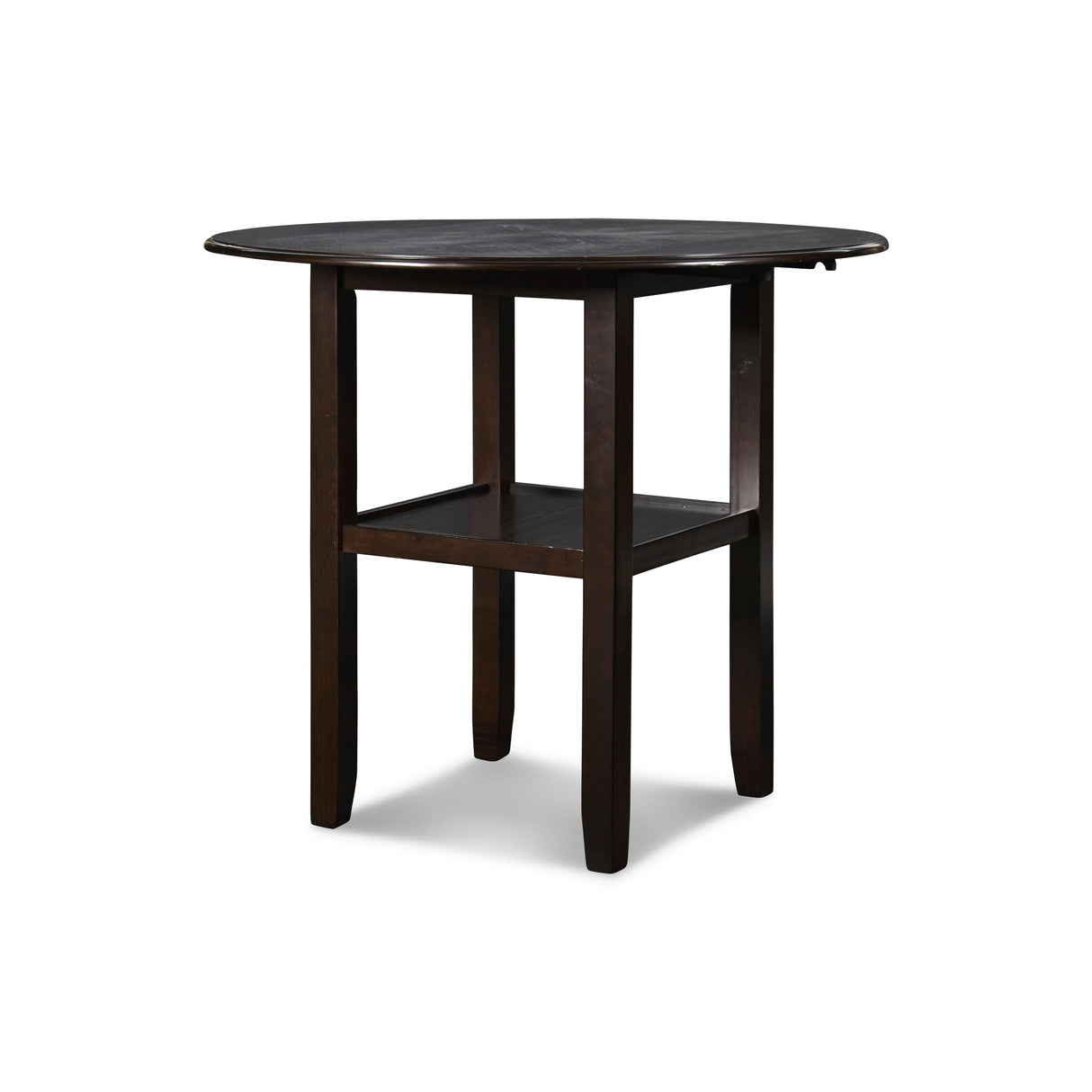 GIA 42" COUNTER DROP LEAF TABLE W/2 CHAIRS-EBONY