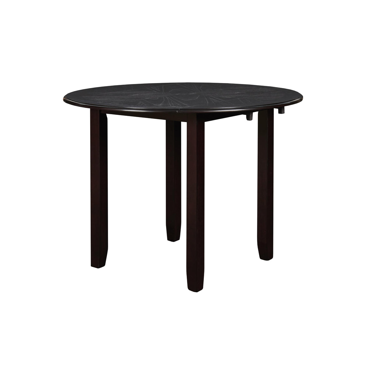 GIA 42" DINING DROP LEAF TABLE W/2 CHAIRS-EBONY - galleria furniture outlet