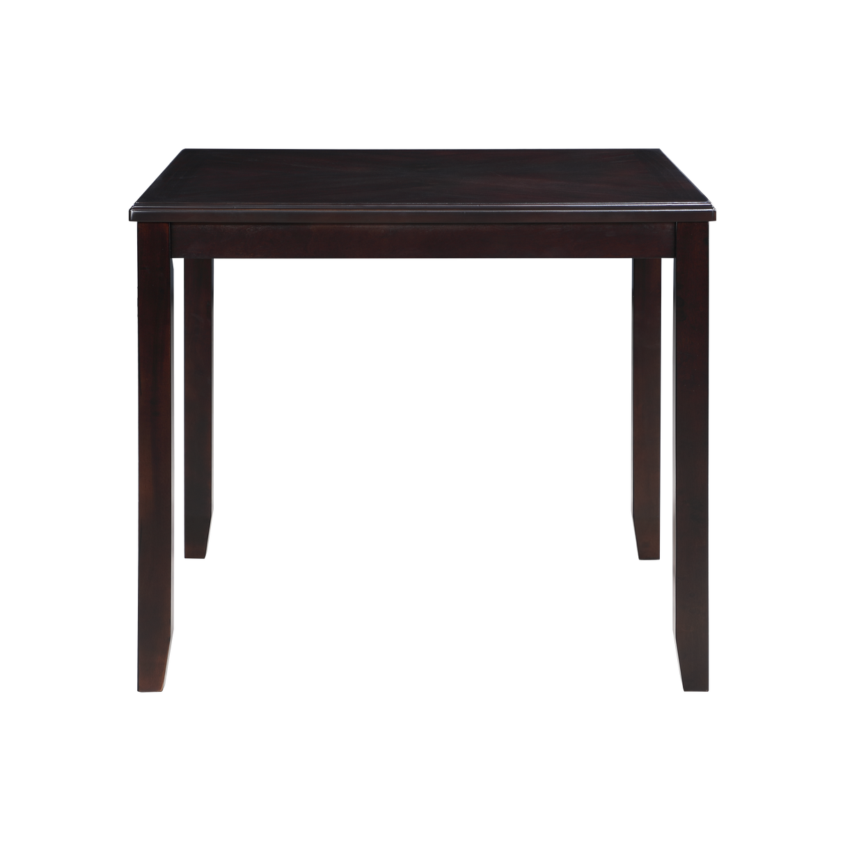 GIA 5PC 42" SQUARE COUNTER TABLE & 4 CHAIRS-EBONY