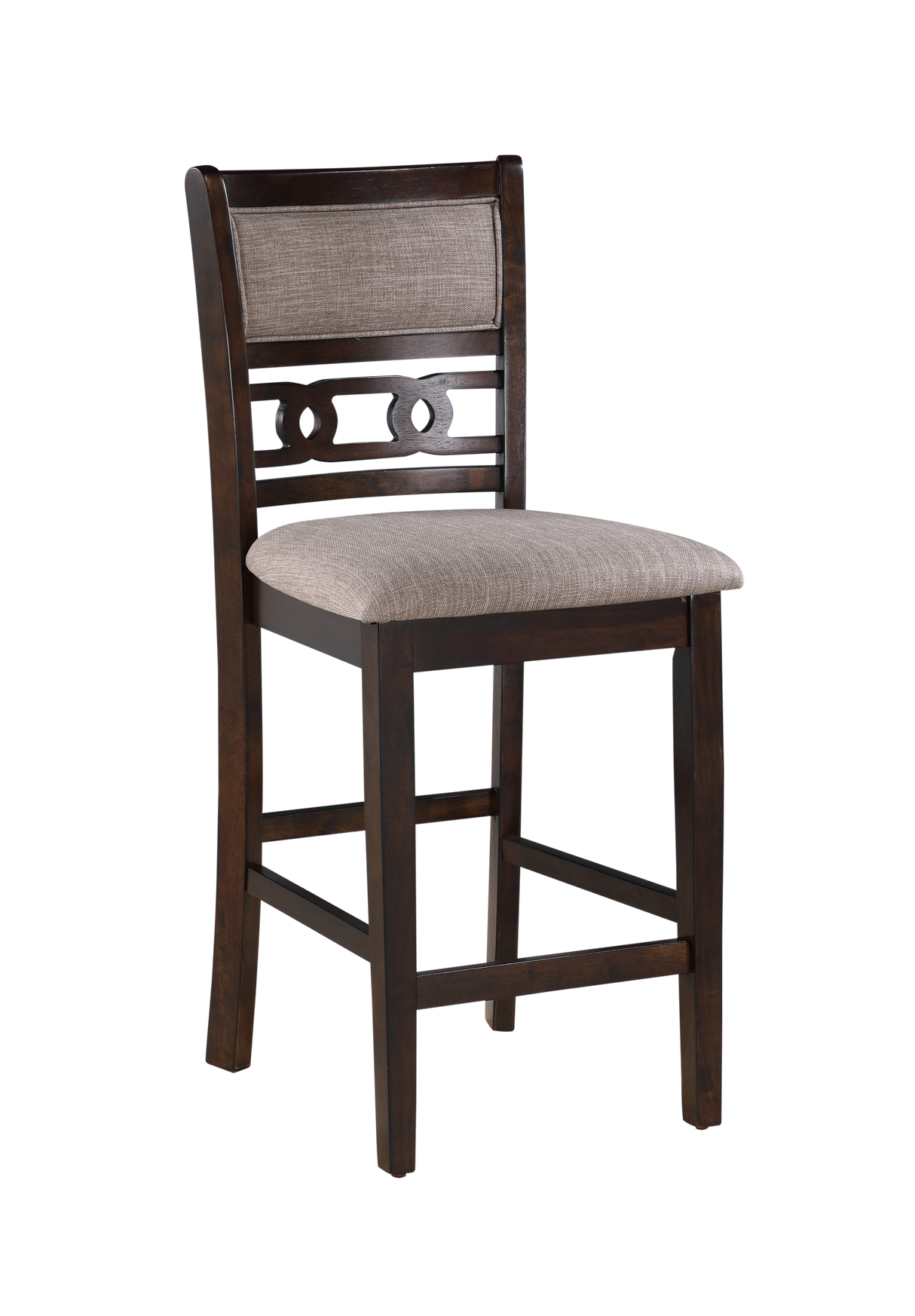 Gia 5 Pc 42" Square Counter Table & 4 Chairs-Cherry