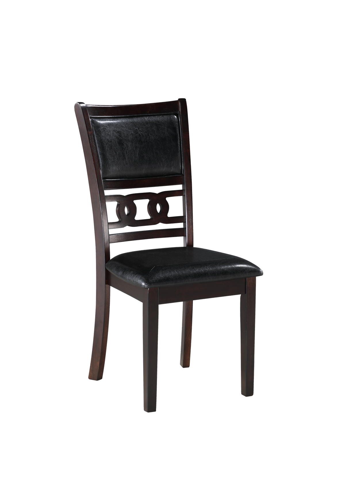 GIA 5PC 48" RECT. DINING TABLE & 4 CHAIRS-EBONY