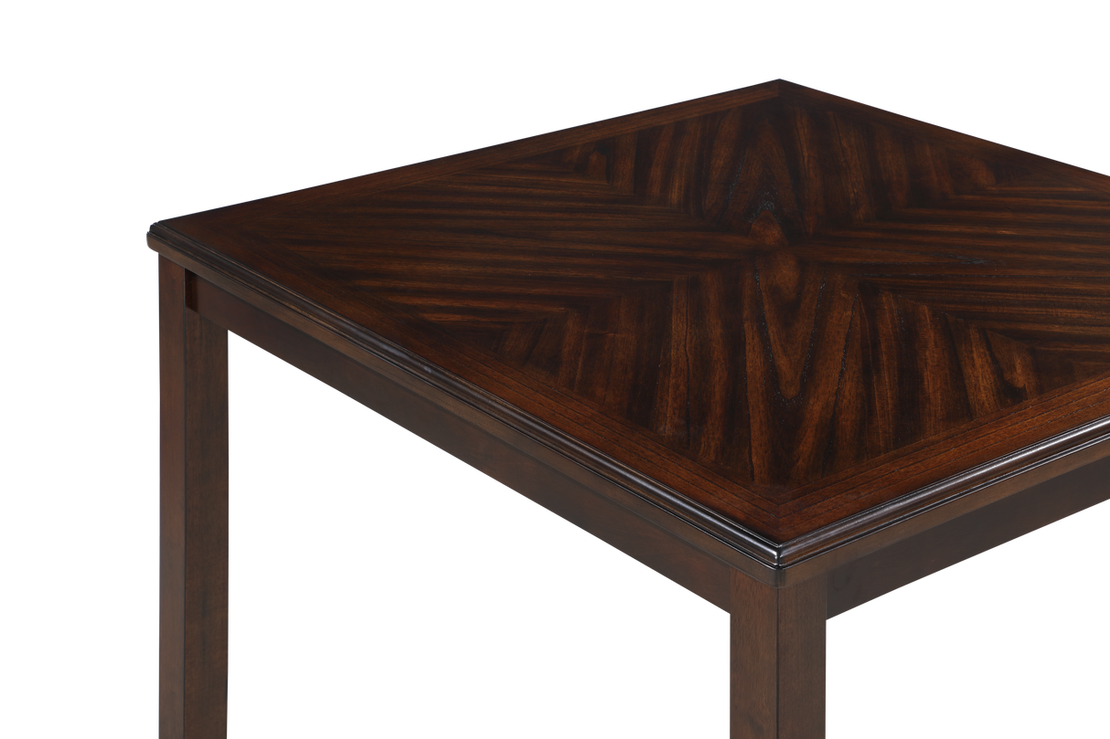 Gia 5 Pc 42" Square Counter Table & 4 Chairs-Cherry