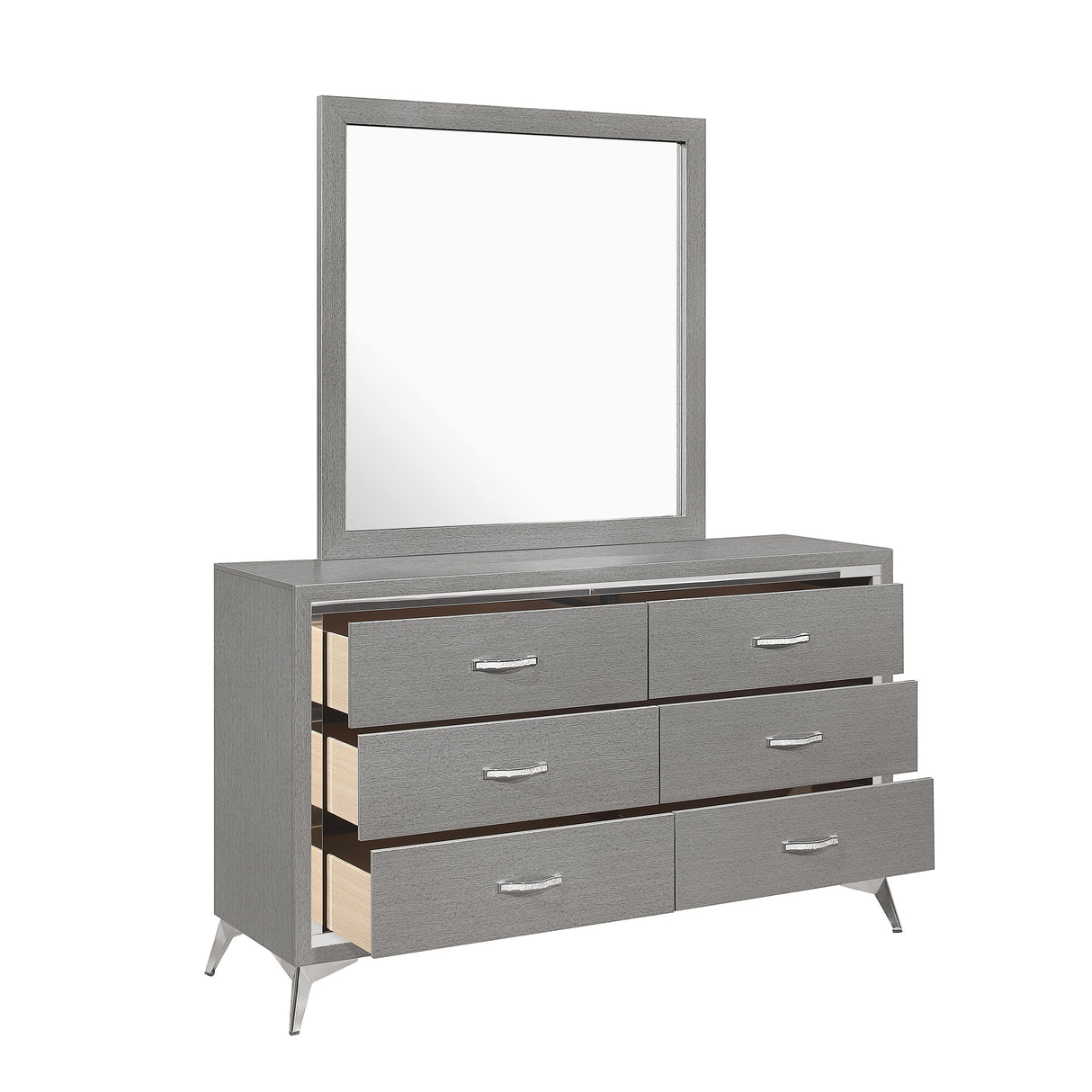 HUXLEY DRESSER-GRAY - galleria furniture outlet
