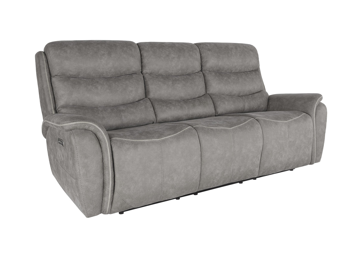 KAMARI SOFA W/DUAL RECLINER-GRAY