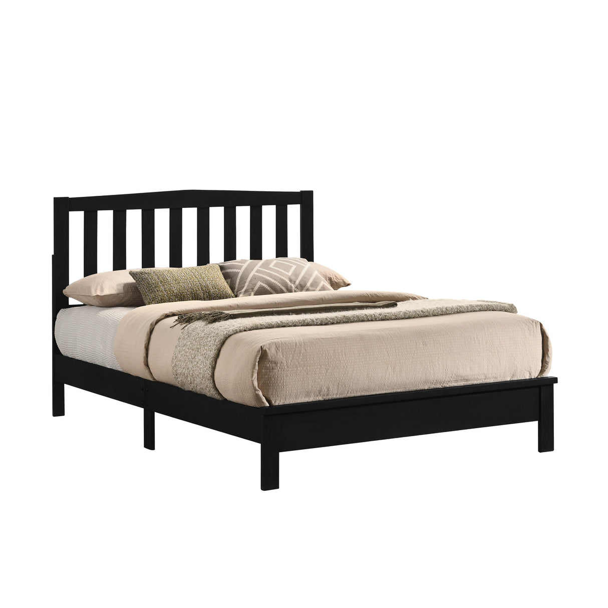 LEO 4/6 F SLAT BED-HB/FB/RAILS-BLACK