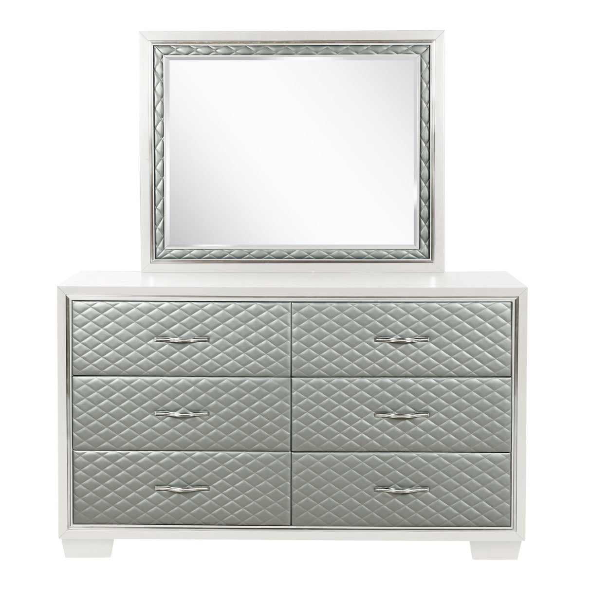 LUXOR MIRROR-WHITE - galleria furniture outlet