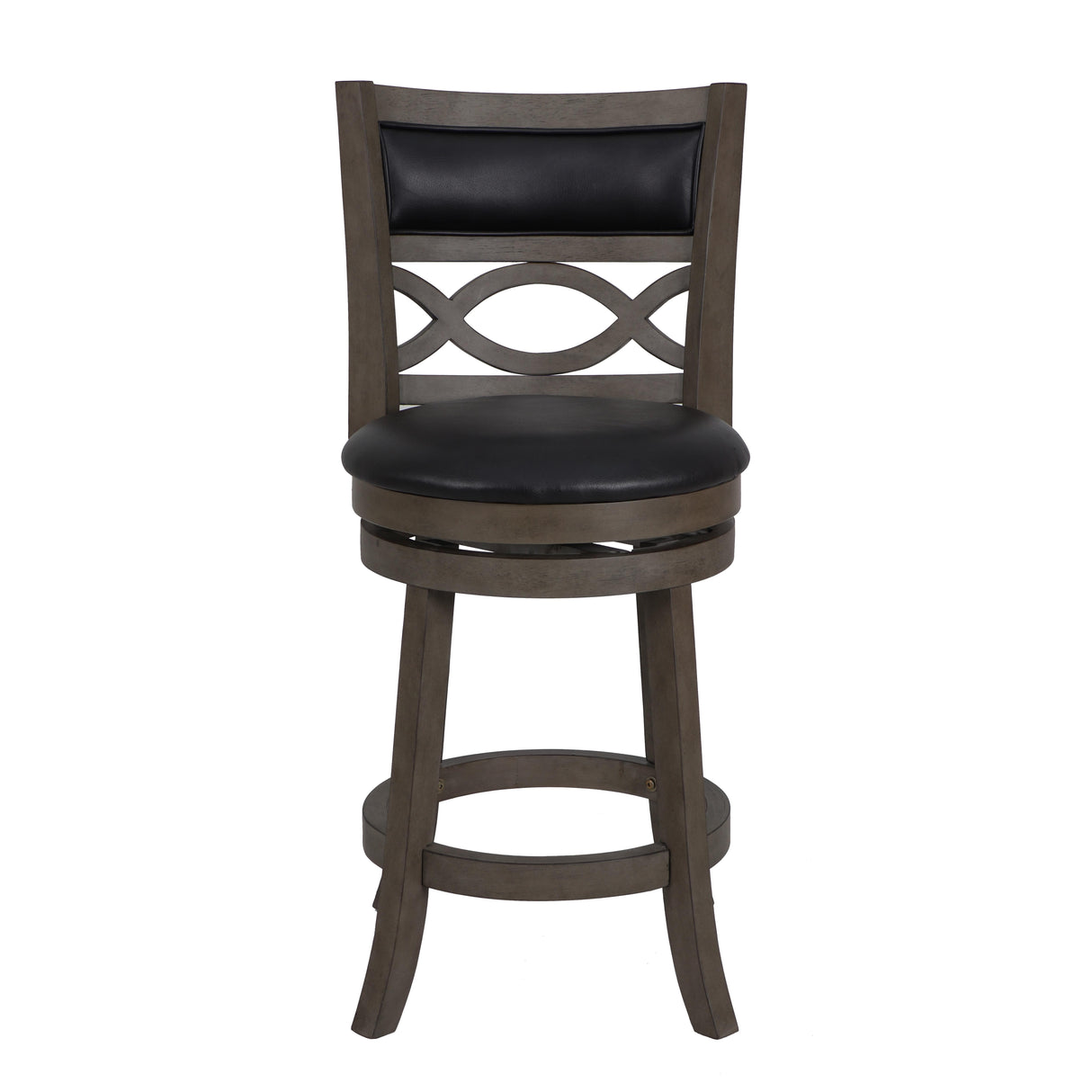 MANCHESTER 24" COUNTER STOOL-ANT GRAY W/PU SEAT