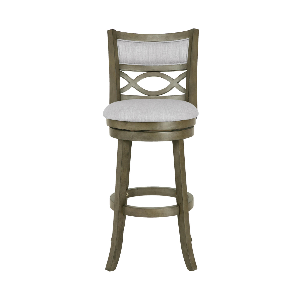 MANCHESTER 29" BAR STOOL-ANT GRAY W/FABRIC SEAT