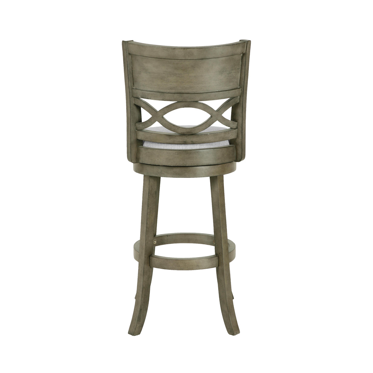 MANCHESTER 29" BAR STOOL-ANT GRAY W/FABRIC SEAT