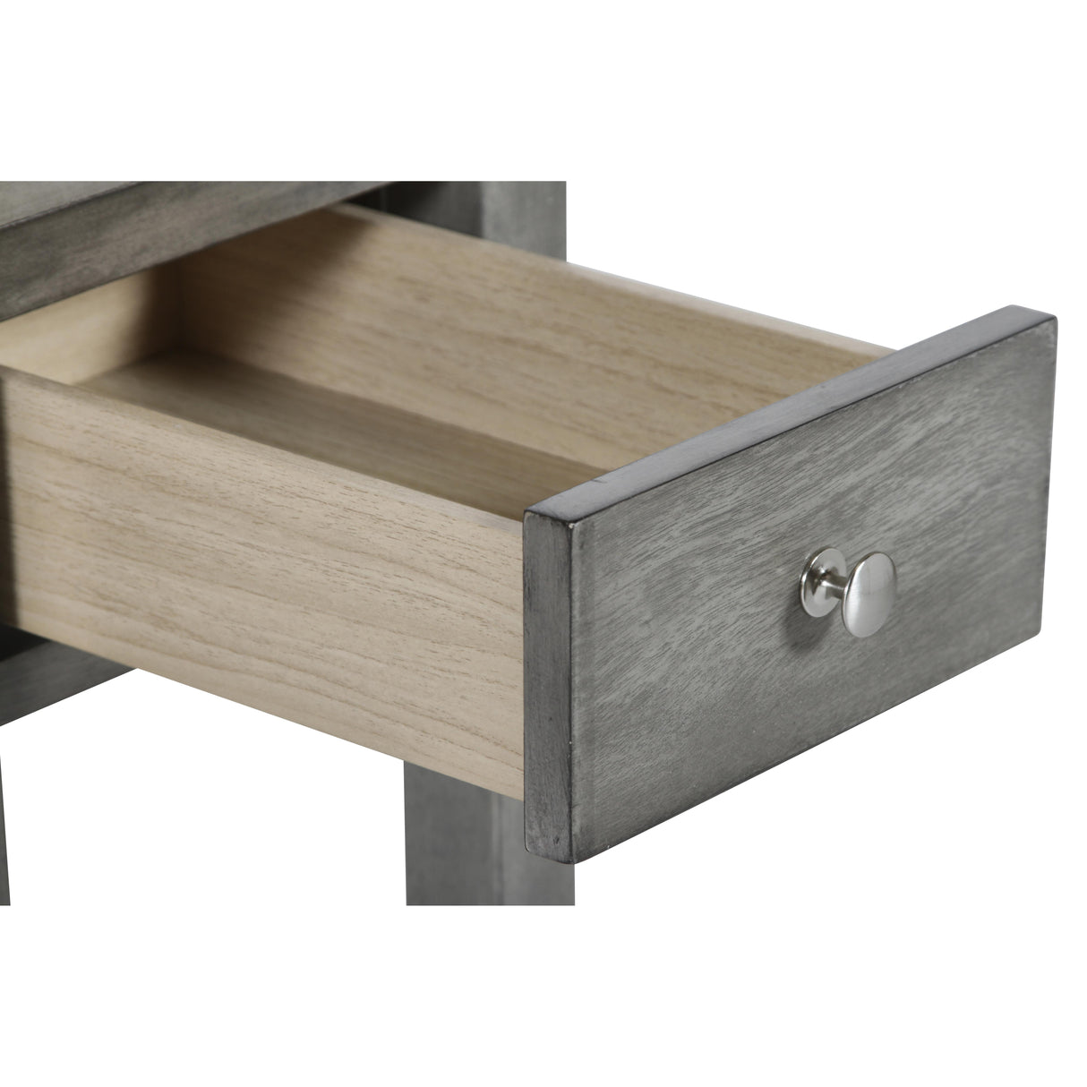 NOAH END TABLE WITH DRAWER-GRAY - galleria furniture outlet