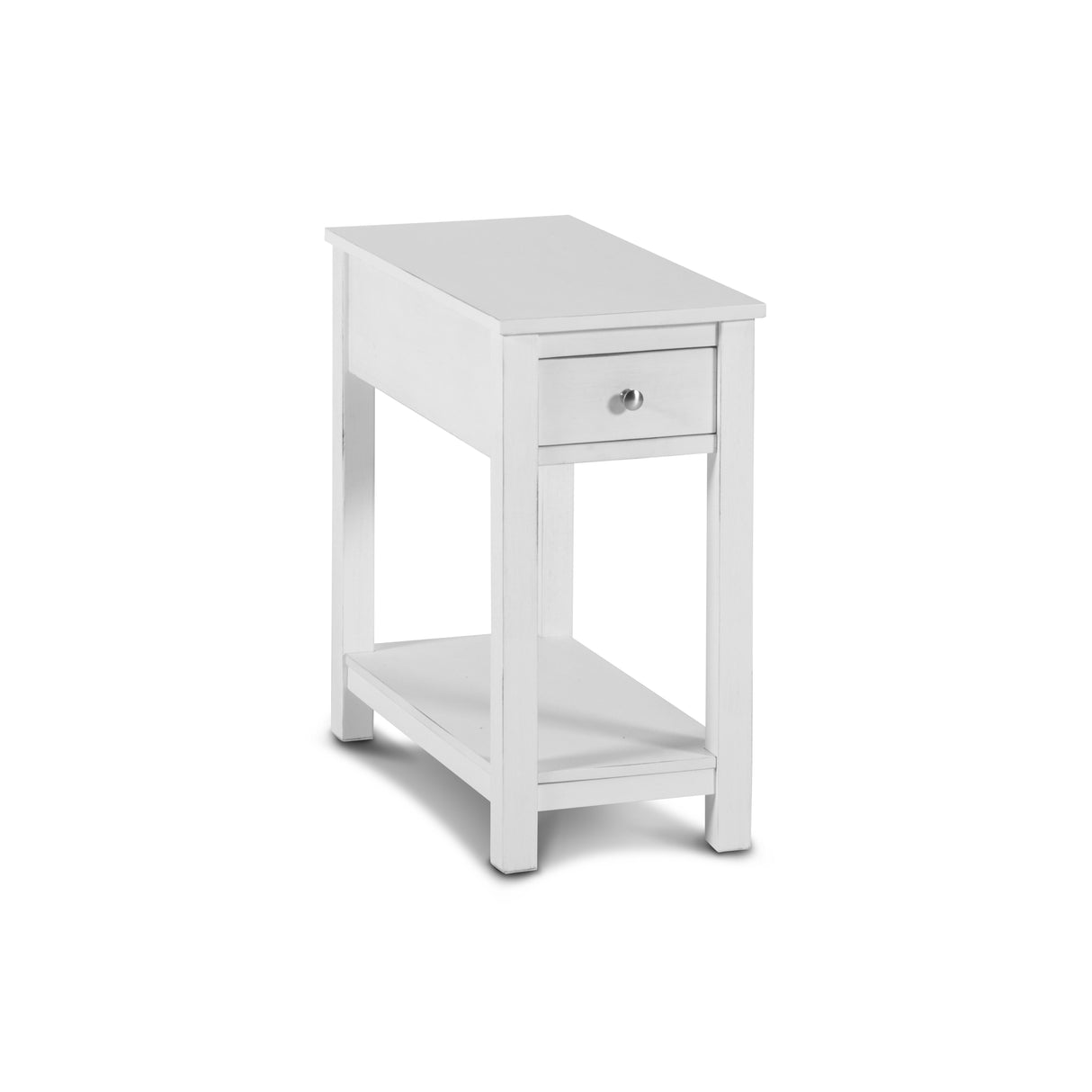 NOAH END TABLE WITH DRAWER-WHITE - galleria furniture outlet