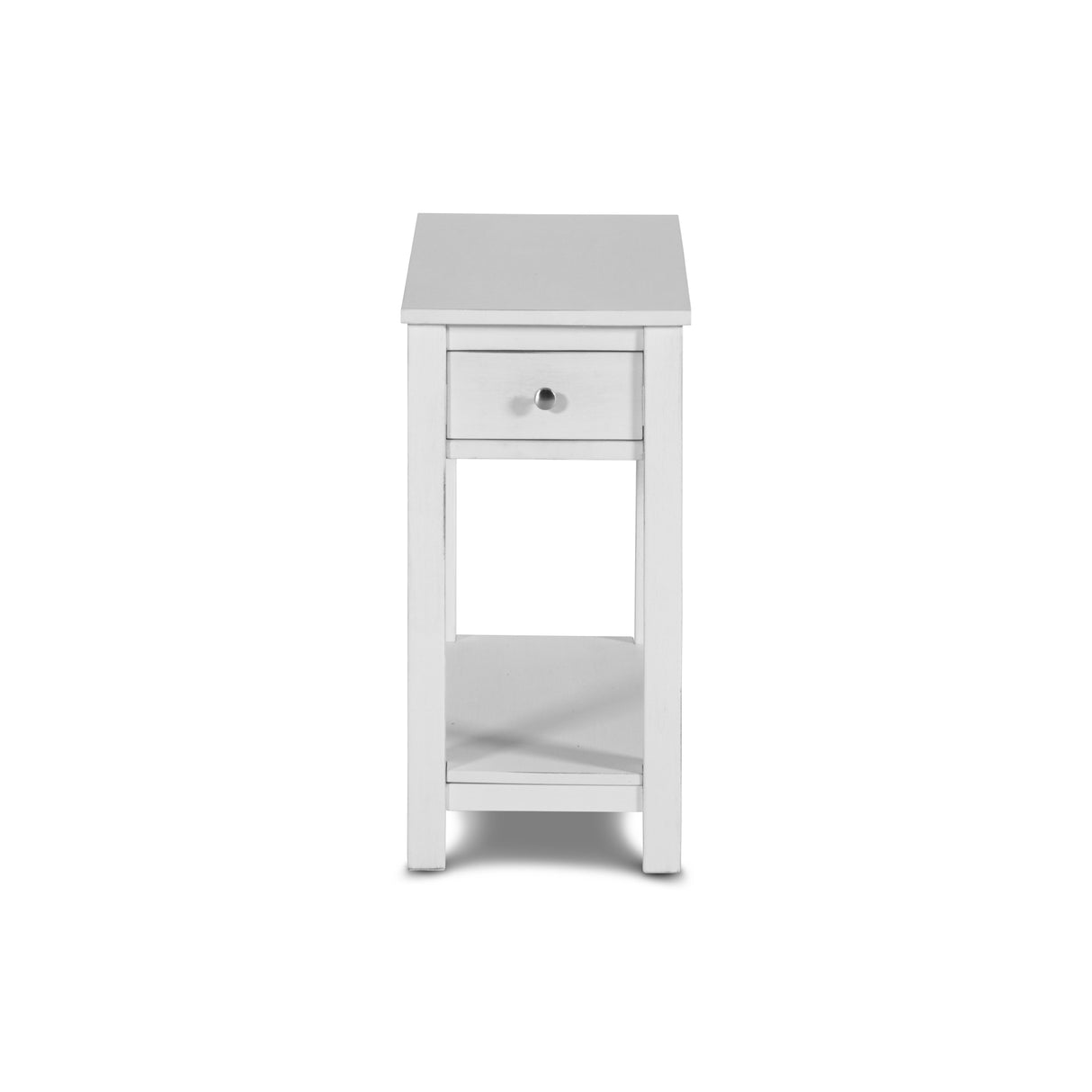 NOAH END TABLE WITH DRAWER-WHITE - galleria furniture outlet