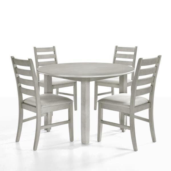 PASCAL 47" ROUND DINING TABLE-DRIFTWOOD - galleria furniture outlet