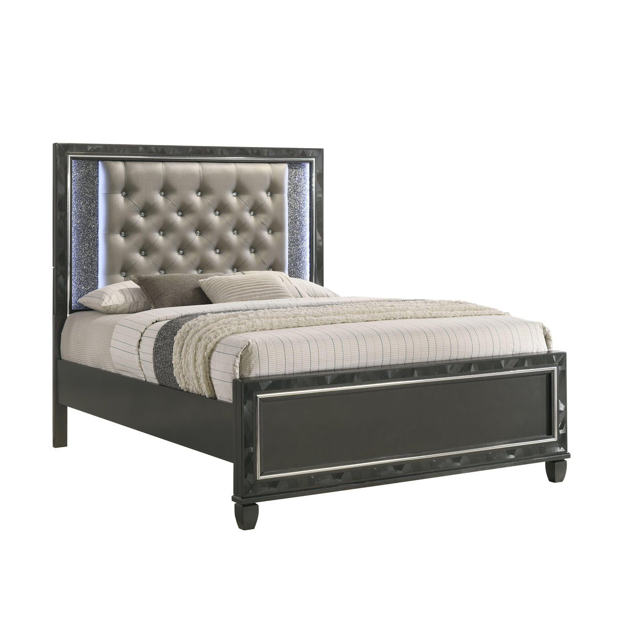 RADIANCE California King WK SIDE RAILS-BLACK PEARL