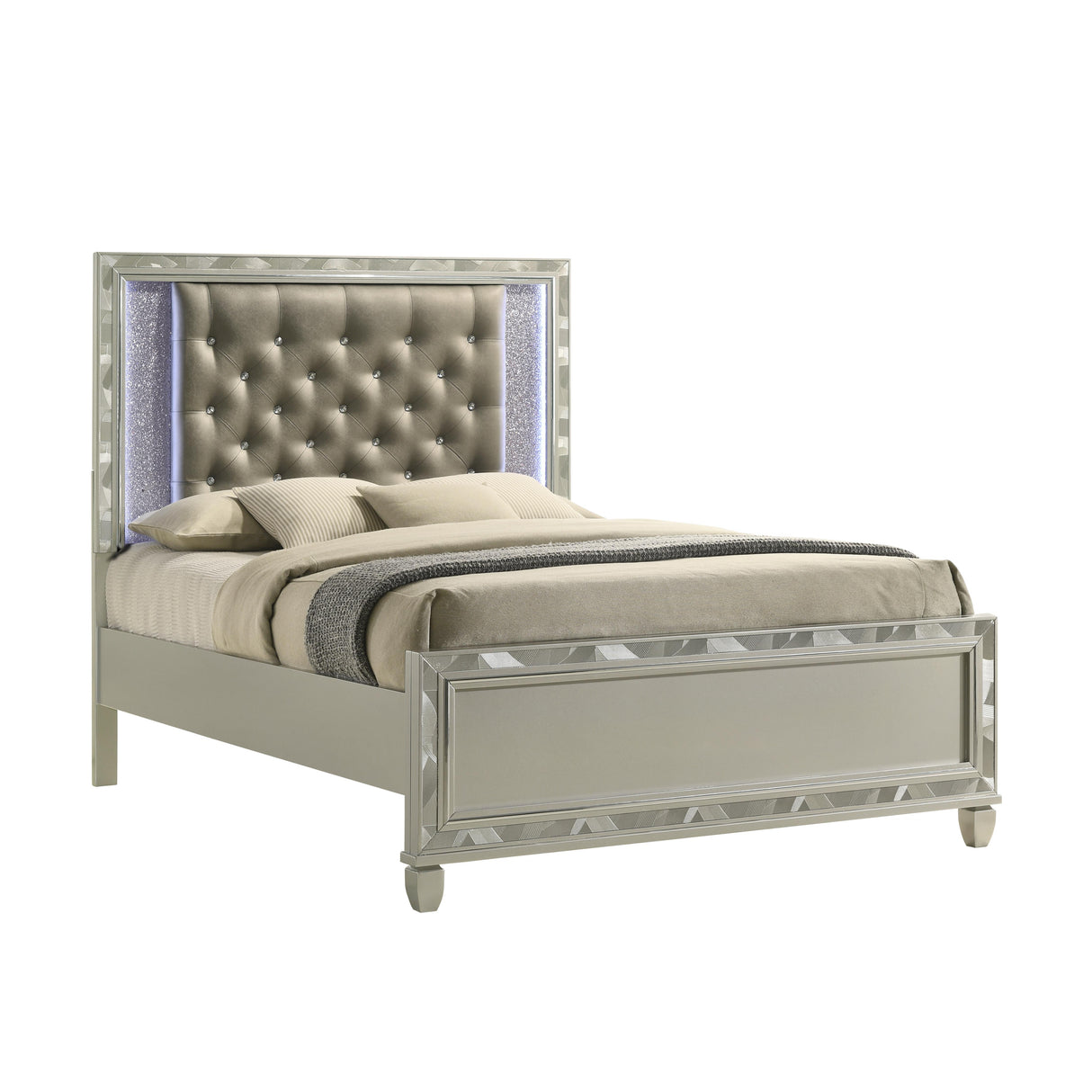 RADIANCE Eastern King-California King K HEADBOARD-SILVER
