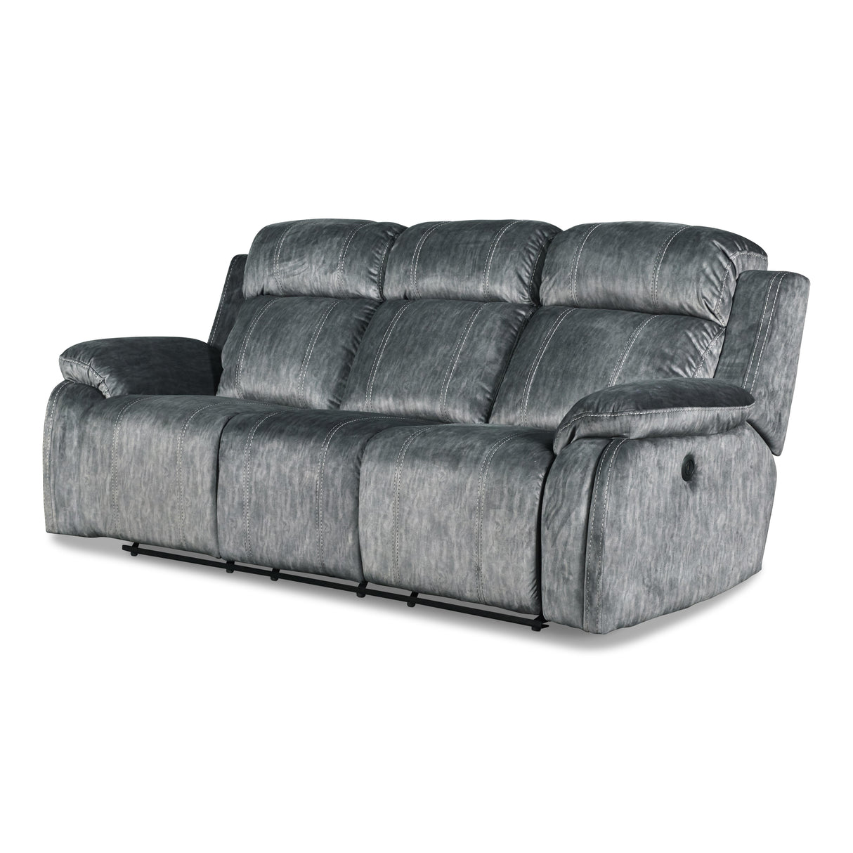 TANGO DUAL RECLINER SOFA W/PWR FR-SHADOW - galleria furniture outlet