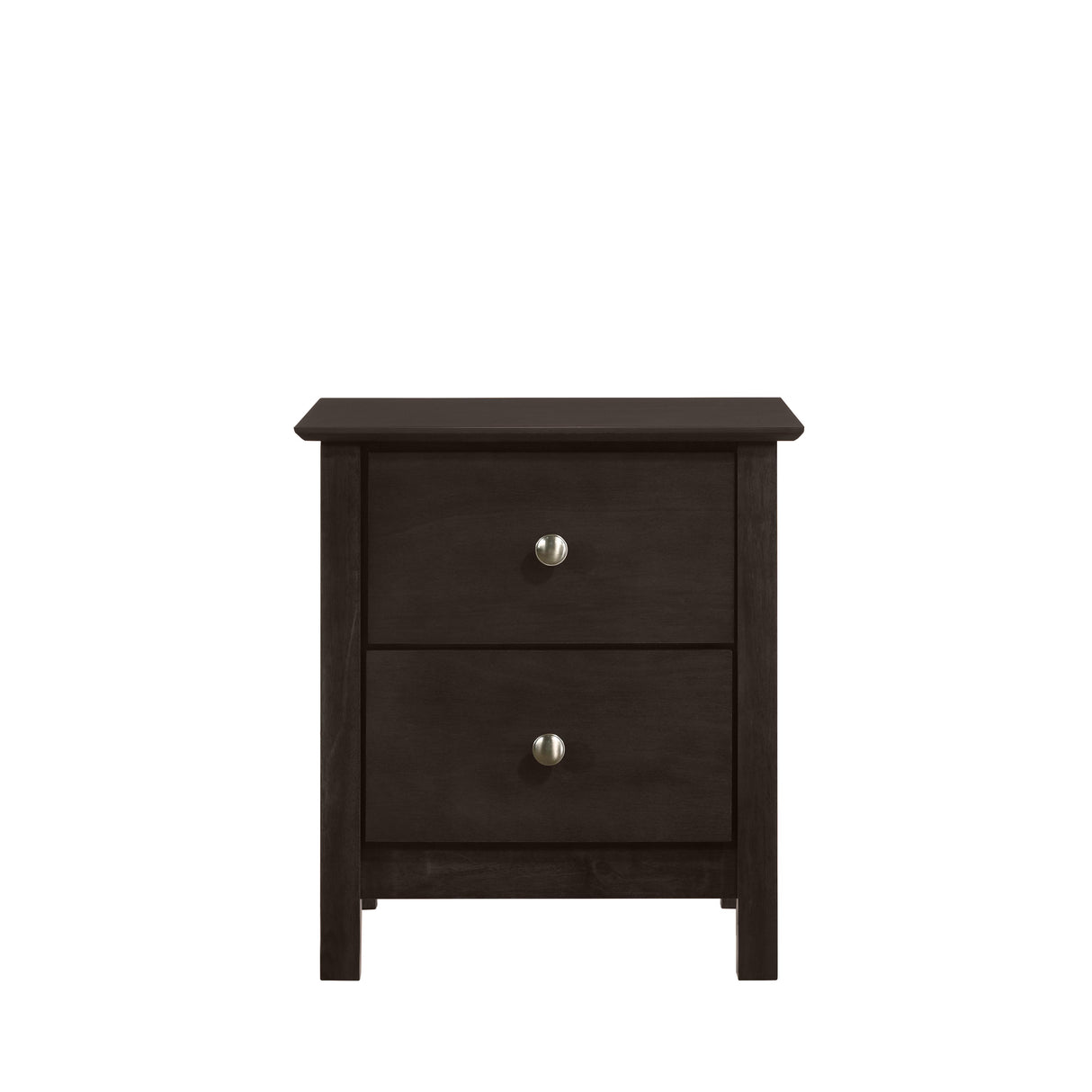 ZODIAC 2 DRAWER NIGHTSTAND-MERLOT