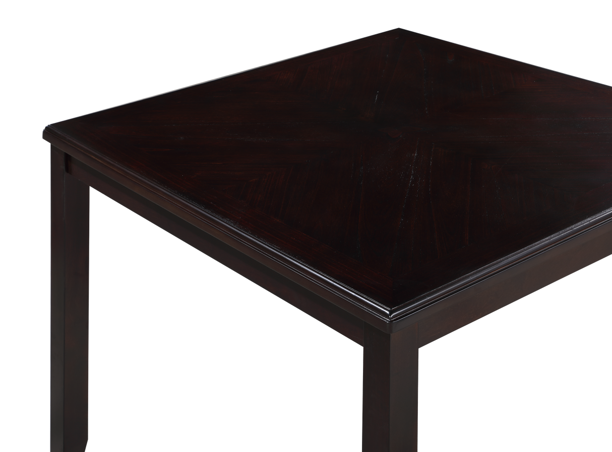 GIA 5PC 42" SQUARE COUNTER TABLE & 4 CHAIRS-EBONY - galleria furniture outlet