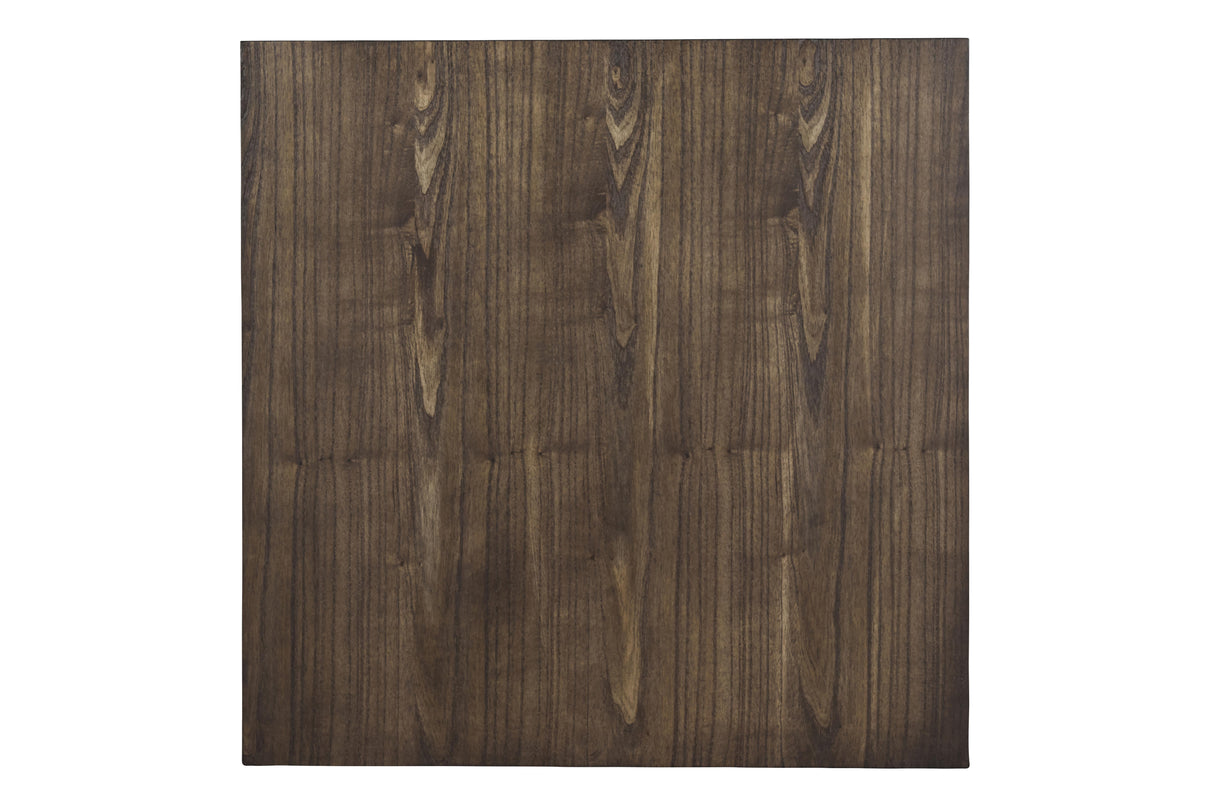 DERBY COUNTER TABLE & 4 STOOLS (SET) - CHOCOLATE