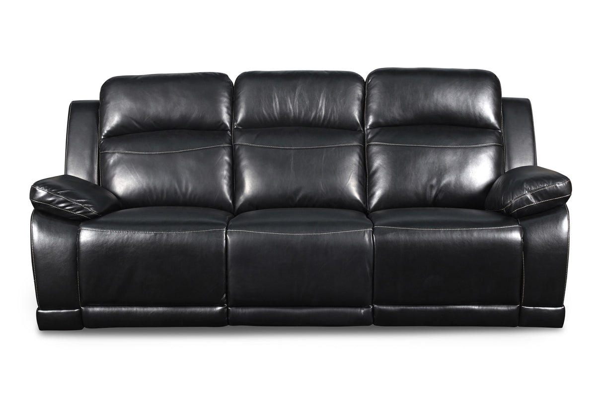 VEGA DUAL RECLINER SOFA - PREMIER BLACK
