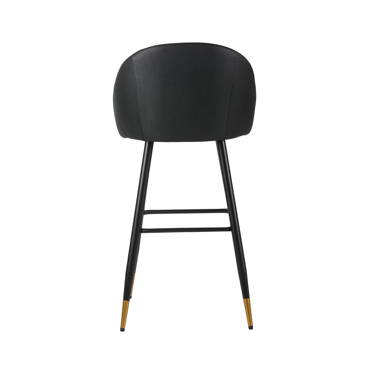 Oliver Black Vegan Leather Bar Chair (2 Per Carton)