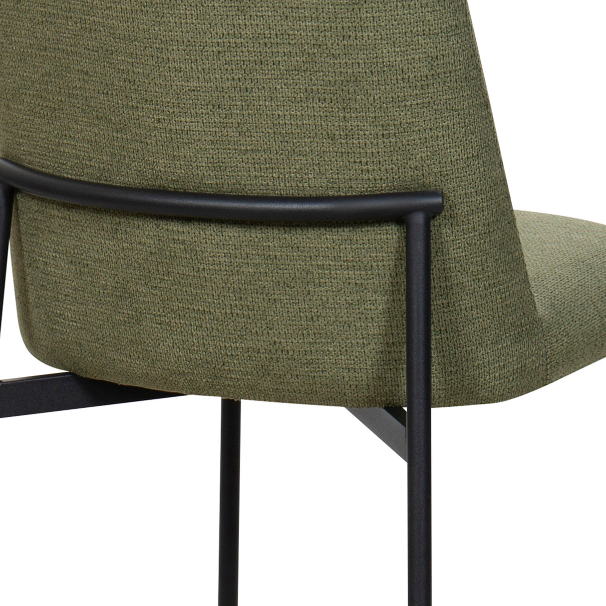 Erik Bar Chair W/ Black Metal Frame- Green (2 Per Carton)