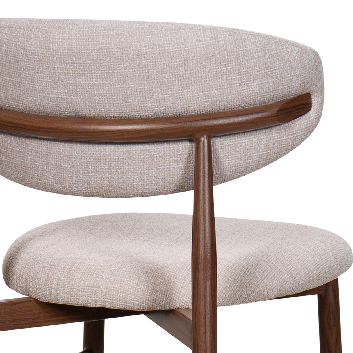 Royce Counter Chair W/Walnut Metal Frame-Toast (2 Per Carton)