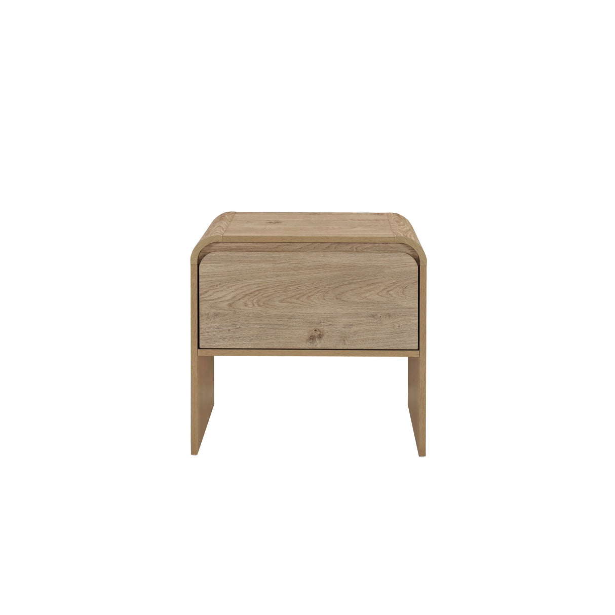 Mara One Drawer End Table / Bedside Table-Natural