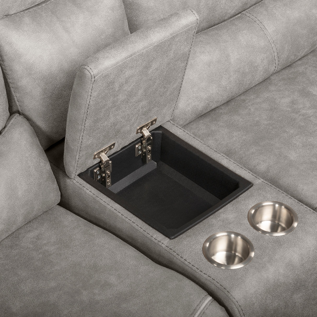 Kamari Laf Console Loveseat W/Dual Recliner-Gray