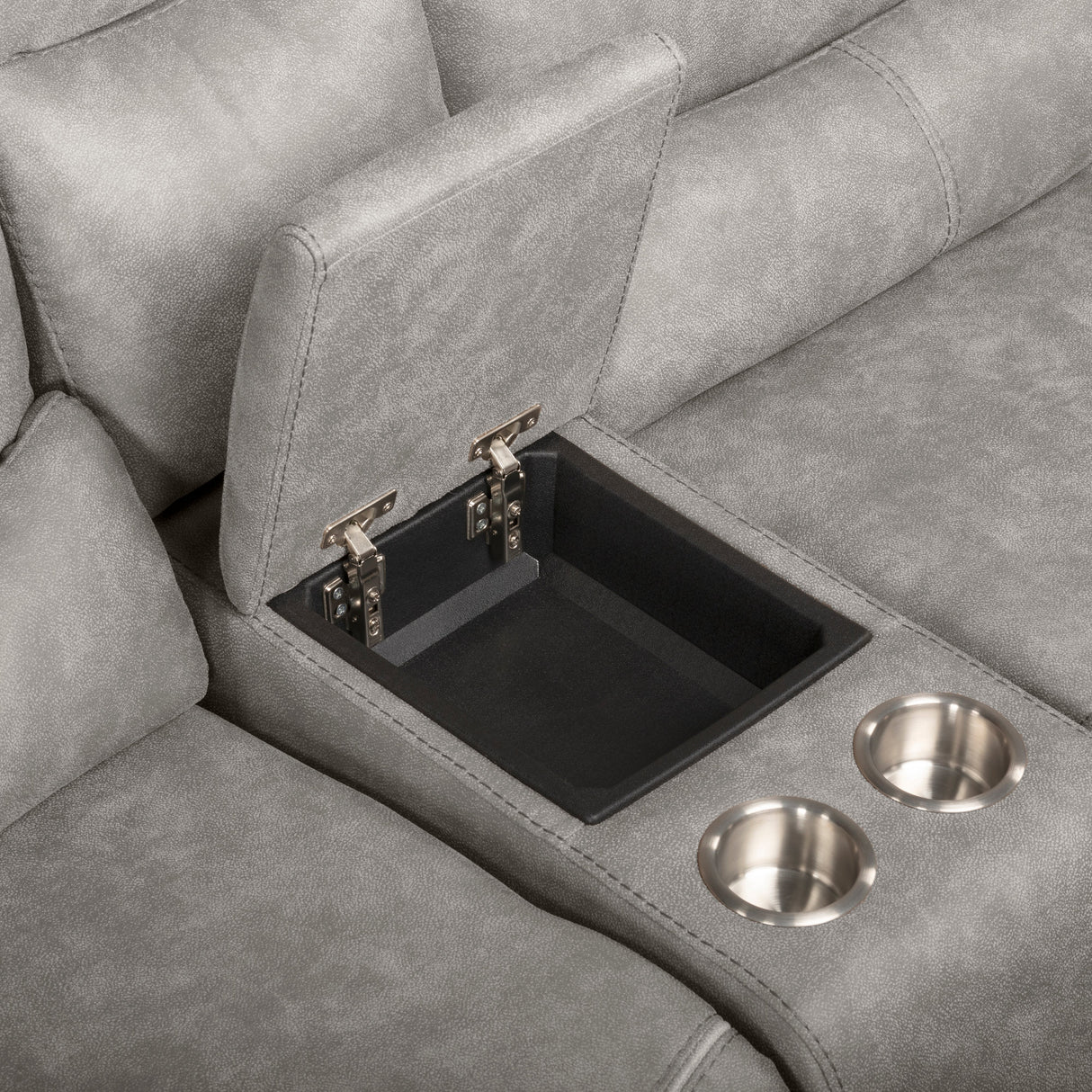 Kamari Laf Console Loveseat W/Dual Pwr Hr & Fr-Gray